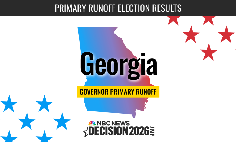 Georgia Governor Primary Runoff Election 2026 Live Results