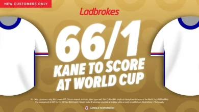 Get 66-1 on Harry Kane to score at the 2026 World Cup with Ladbrokes