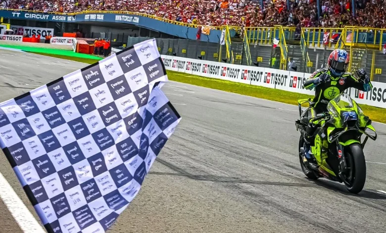 Golden Ai: Ogura clinches maiden MotoGP victory as Bezzecchi crashes in Assen