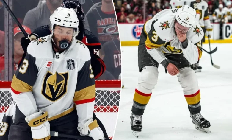 Golden Knights' Brayden McNabb taken to hospital during Stanley Cup Game 2