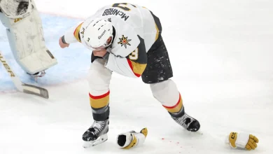 Brayden McNabb's Injury Status Updated by Golden Knights' Tortorella, Took 87 MPH Puck to Face