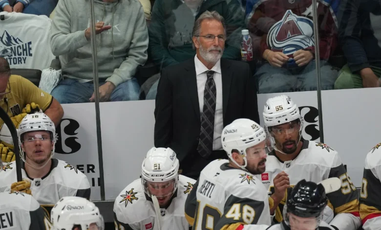 Golden Knights' Tortorella skirts questions, just wants to 'talk about the team'