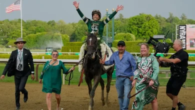 Golden Tempo wins the 2026 Belmont Stakes, month after its historic Kentucky Derby win