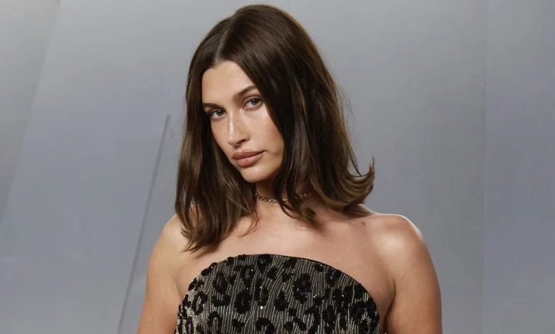 Hailey Bieber strips down for Kim Kardashian's SKIMS cotton campaign