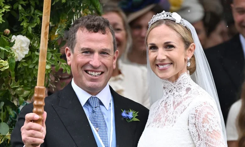 Harriet Sperling Wears Emilia Wickstead to Marry Peter Phillips Among Royals in Gloucestershire