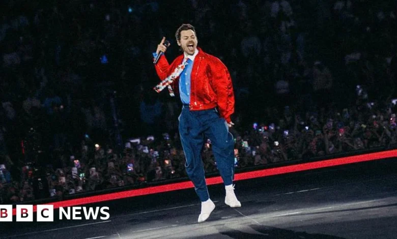 Harry Styles fans descend on Wembley for first show