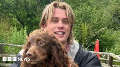 He-Man star takes shine to dog on Devon film set