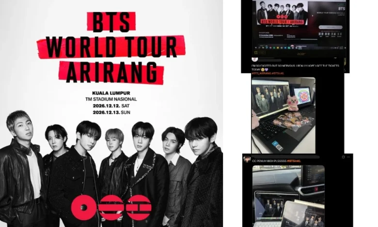 Heavy traffic as 1.3 million users flood online queue as BTS KL presale kicks off