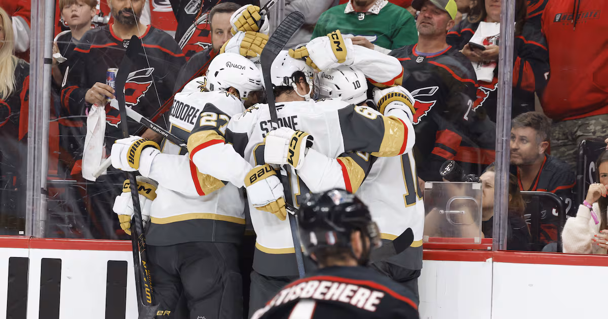 Hertl’s late winner leads Golden Knights past Hurricanes in Game 1 of Stanley Cup Final