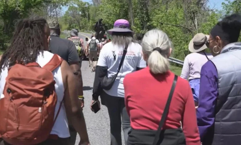 Historian retraces Underground Railroad on "Freedom Walk" to mark America's 250-year journey