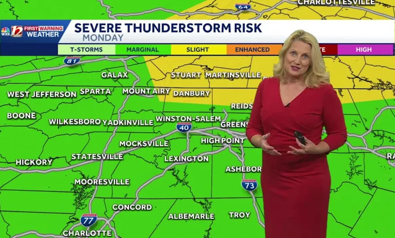 Hot Father's Day, June 20 upate | Rain, severe thunderstorm risk Monday in the Piedmont Triad