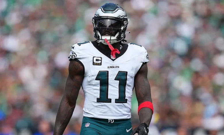 Howie Roseman on taking a 2028 first-round pick for A.J. Brown: "A pick is a pick"