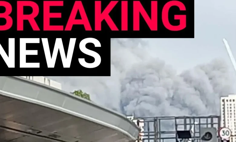 Huge fire by railway near London Bridge sparks travel chaos