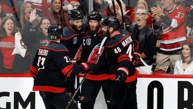 Hurricanes' Jordan Staal ties record for longest goal streak in Stanley Cup Final