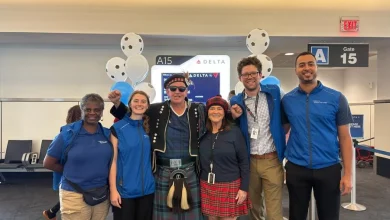 Inside Delta’s World Cup send-off for Scotland football's Tartan Army traveling from Boston to Miami