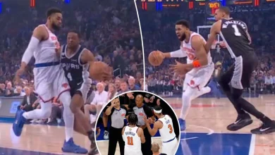 It took one minute for a ref controversy in Game 4 of NBA Finals — and it crushed the Knicks