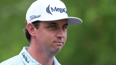 J.T. Poston had 80 feet to the hole after two strokes; he went on to card a 12