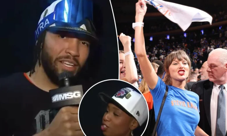Jalen Brunson's message for Taylor Swift fans after Monica McNutt drama