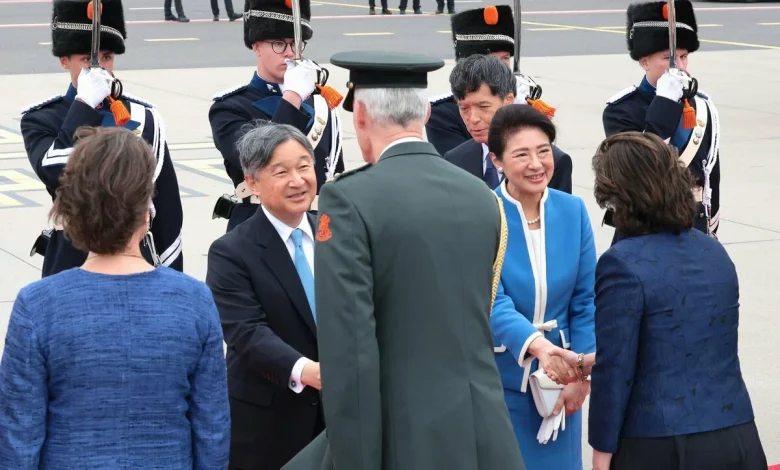 Japan's emperor, empress arrive in Netherlands for official visit