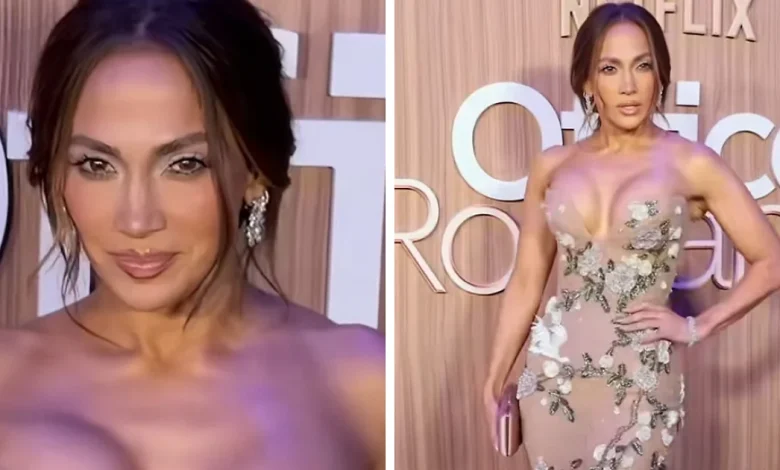 Jennifer Lopez Ignites Plastic Surgery Rumors Amid Awkward Wardrobe Slip At 'Office Romance' Premiere