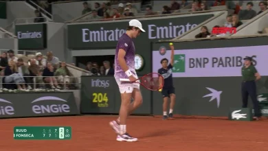 João Fonseca pega Jakub Mensik nas quartas de final de Roland Garros