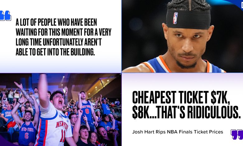 Josh Hart Calls Out 'Ridiculous' NBA Finals Ticket Prices for Knicks vs. Spurs Game 3