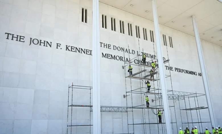 Judge denies last-ditch Kennedy Center bid to delay removing Trump’s name