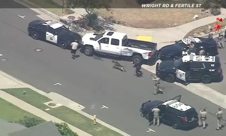 K-9 ends wild chase with suspect in stolen pickup truck from Fontana to Lynwood