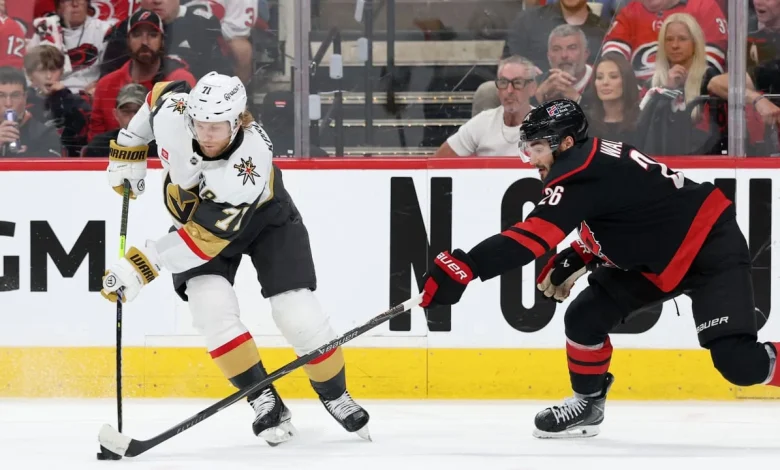 Karlsson leaves Game 5 loss, could miss rest of Cup Final for Golden Knights