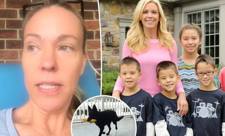 Kate Gosselin ignores drama surrounding son Collin's upcoming tell-all about childhood — talks rescue dog instead