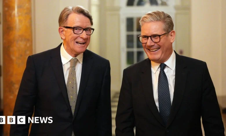 Key messages between Mandelson and ministers