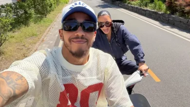 Kim Kardashian panics as she loses control of bike on Lewis Hamilton date and more star snaps