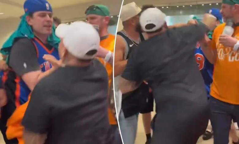 Knicks, Spurs fans in heated arena scrap during Game 1 of NBA Finals