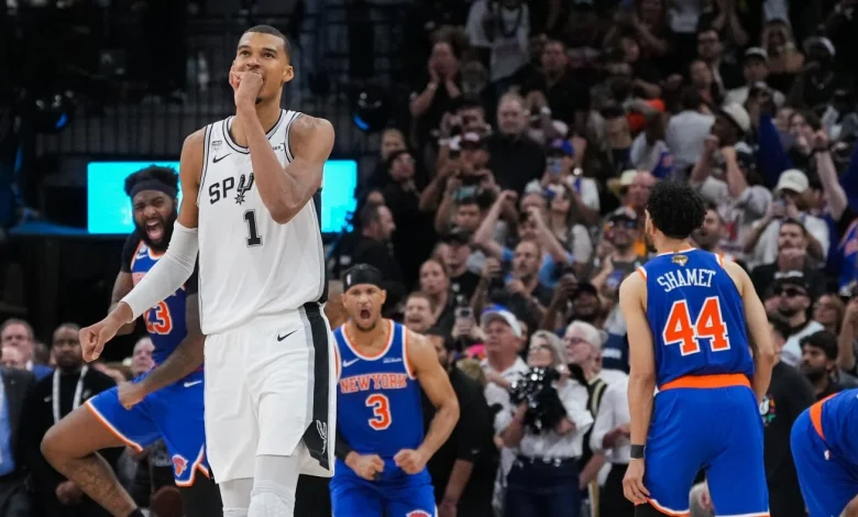 Knicks beat Spurs by one point for 2-0 lead in NBA Finals : NPR