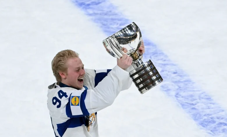 Konsta Helenius lifts Finland to IIHF World Championship victory with OT golden goal