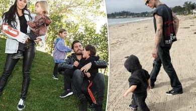 Kourtney Kardashian snubs Scott Disick in gushing Father's Day tribute to Travis Barker