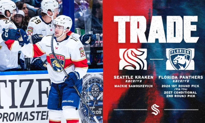 Kraken Acquire Panthers Wing Mackie Samoskevich