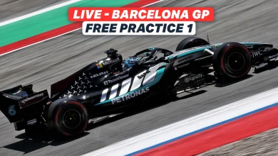 LIVE: George Russell bites back in Barcelona as Kimi Antonelli misses FP1