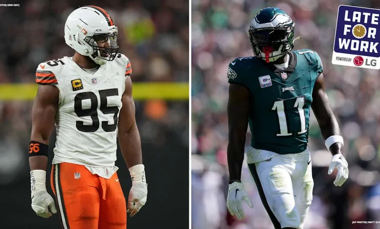 Late for Work: Looking at Blockbuster Myles Garrett, A.J. Brown Trades From Ravens' Perspective - Baltimore Ravens