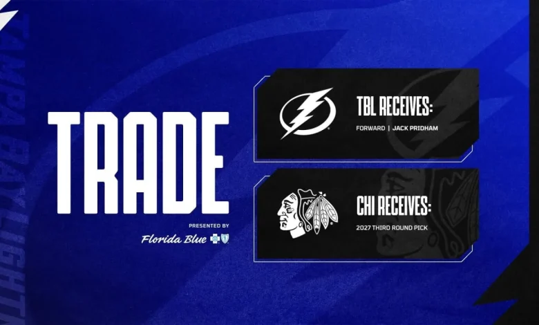 Lightning acquire forward Jack Pridham from Chicago