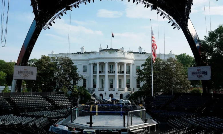 Live updates: Trump’s UFC fights to kick off at White House as thunderstorms loom - The Washington Post