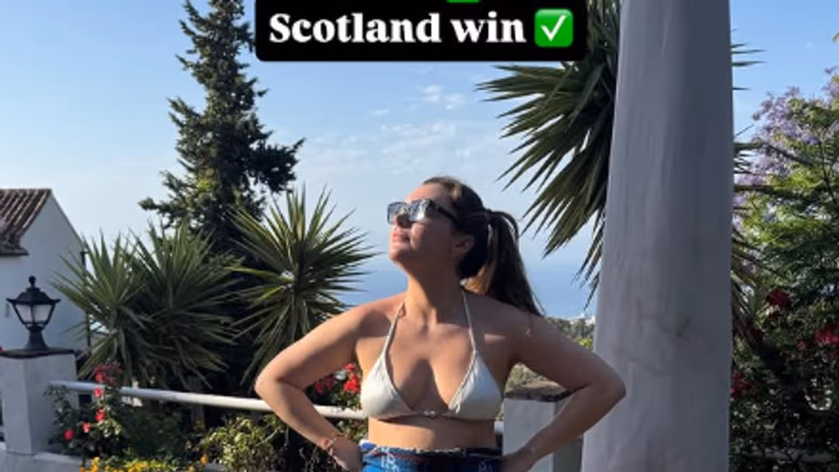 Lorraine Kelly's daughter Rosie celebrates Scotland World Cup win on her Marbella hen-do