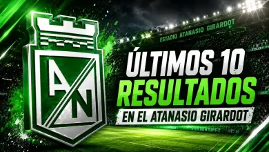 Los últimos 10 resultados de Atlético Nacional jugando en el Atanasio Girardot