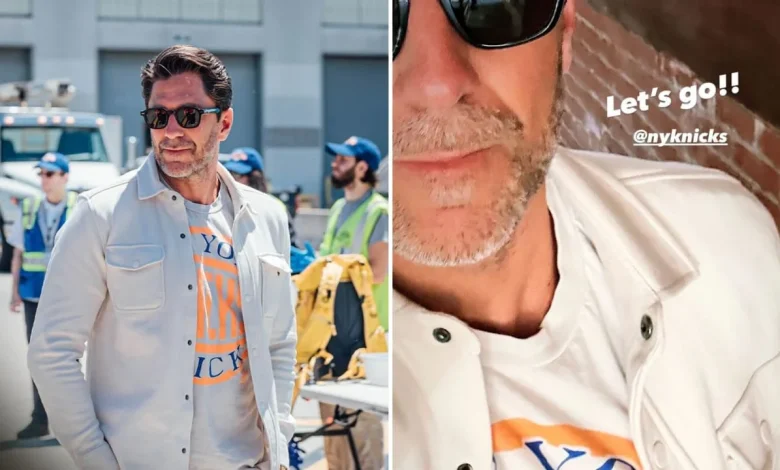 Lundqvist cheers on Knicks during Game 1 of NBA Finals in San Antonio