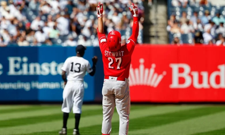 MLB Roundup: Stewart has six RBIs as Reds rout Yankees