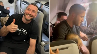 MMA fighter Josh Longood restrains plane passenger mid-flight