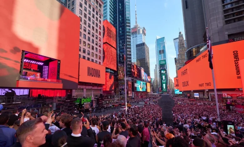 Madonna Debuts New York's New Secret Venue The Square: Inside Look