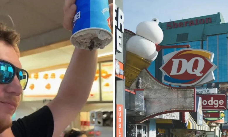 Man goes to Dairy Queen, waits for Blizzard to fall out so that he can get a free one: ‘Thanks for taking him off the market’