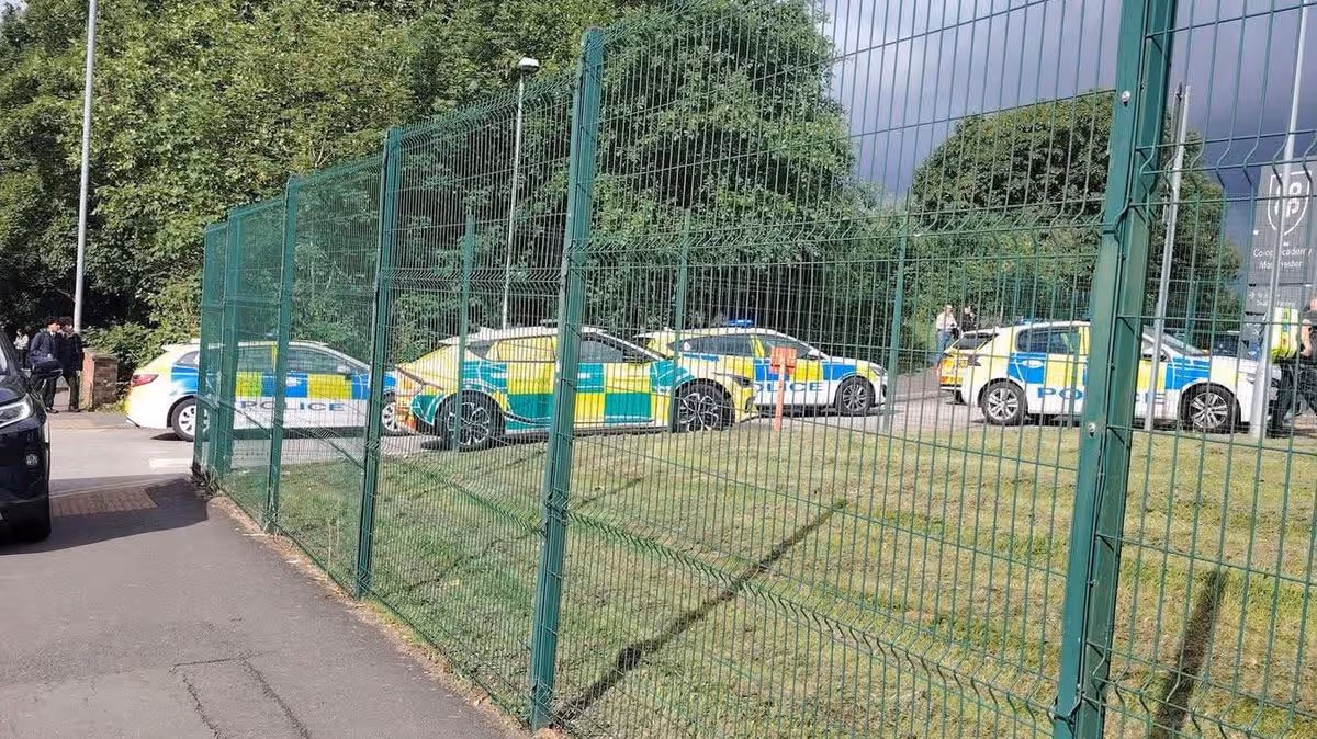 Manchester school lockdown LIVE with huge emergency services presence