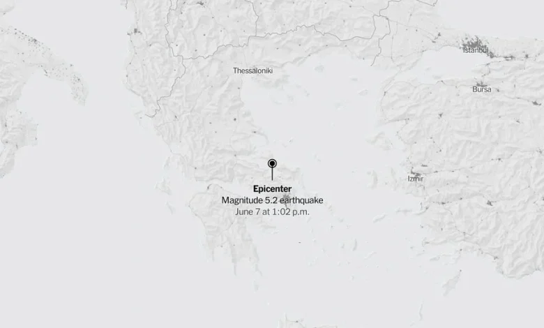 Map: 5.2-Magnitude Earthquake Shakes Greece